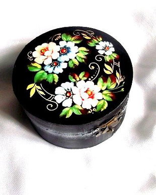 Cutie din lemn rotunda 38706