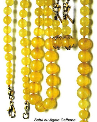 Set cu Agate Galbene (425)