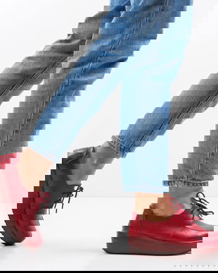 Pantofi Casual Creamt Rosii