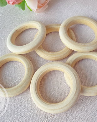 Inel rotund din lemn, 40x8mm