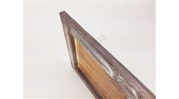 Rama simpla din lemn rustica- 20 x 20 cm- 2366