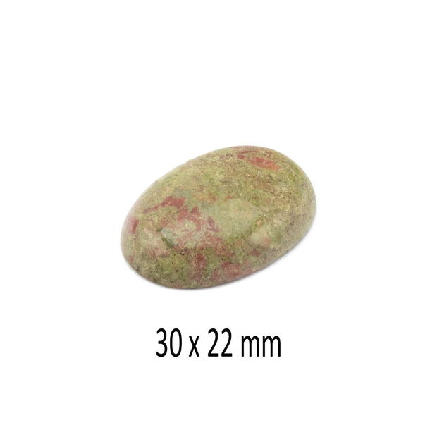 Cabochon Unakite, 30 x 22  mm, A214