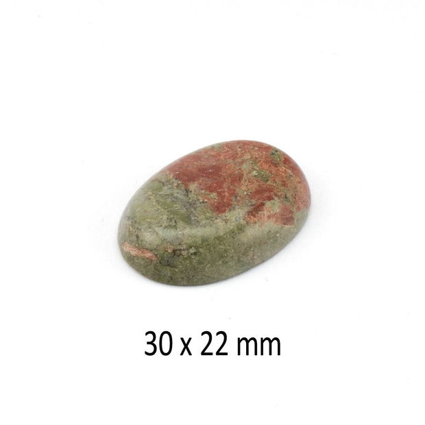 Cabochon Unakite, 30 x 22  mm, A218