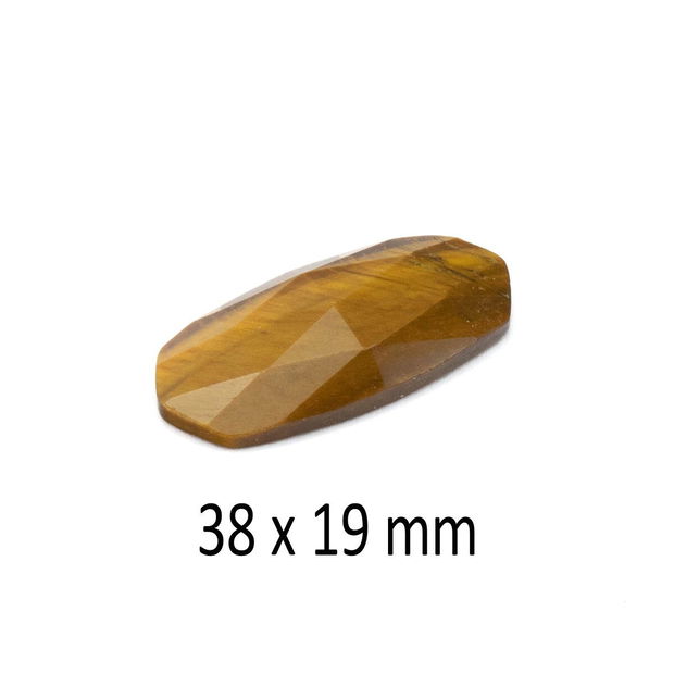 Cabochon fatetat, Ochi de Tigru, 38 x 19 mm, A222