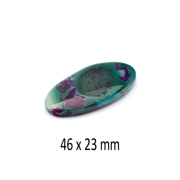 Cabochon Agata braziliana, 46 x 23 mm, A238