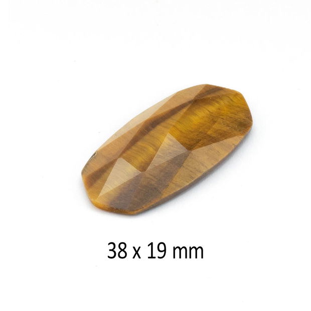 Cabochon fatetat, Ochi de Tigru, 38 x 19 mm, A239