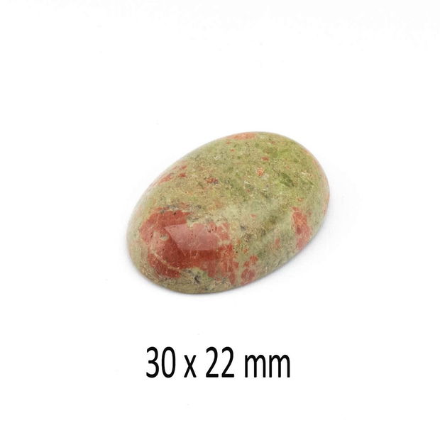 Cabochon Unakite, 30 x 22  mm, A242