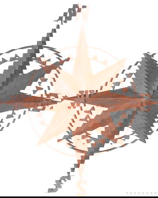 Ceas maritim pentru casa sau gradina antik brown