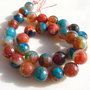 Agate crab fire fatetate multicolore aprox 12 mm
