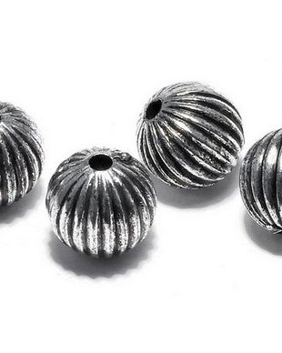 Margele din acril, metalizate, 10 mm
