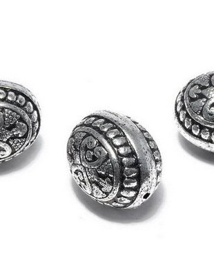 Margele din acril, metalizate, 16x13 mm