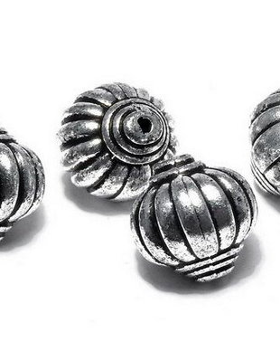 Margele din acril, metalizate, 14x14 mm