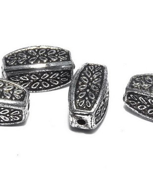 Margele din acril, metalizate, 13.5x6.5 mm