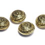 Margele din acril, metalizate, auriu antichizat, 20x12.5 mm