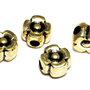 Margele din acril, metalizate, auriu antichizat, 12x8 mm