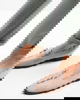 Pantofi Casual Frappe Nude