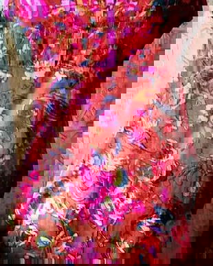 bluza tunica / minirochie inflorata , M