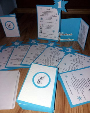 Set papetarie botez tematic Olaf / Frozen