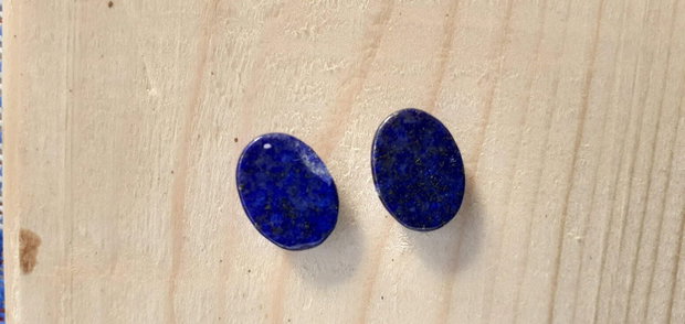 Cabochon lapis lazuli, 15x12 mm (2 buc)