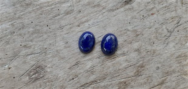 Cabochon lapis lazuli, 15x12 mm (2 buc)