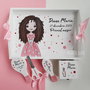 Tava turta fetita pictata manual personalizat cu nume