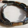 Paua abalone shell tub aprox 15-16.5x6-7.5 mm
