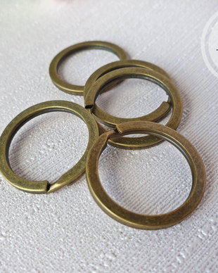 Inel breloc bronz, 21mm