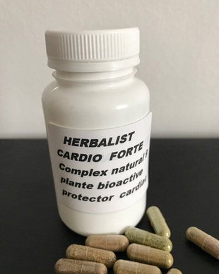 HERBALIST CARDIO FORTE  Complex natural din 9 plante bioactive ,protector cardiac