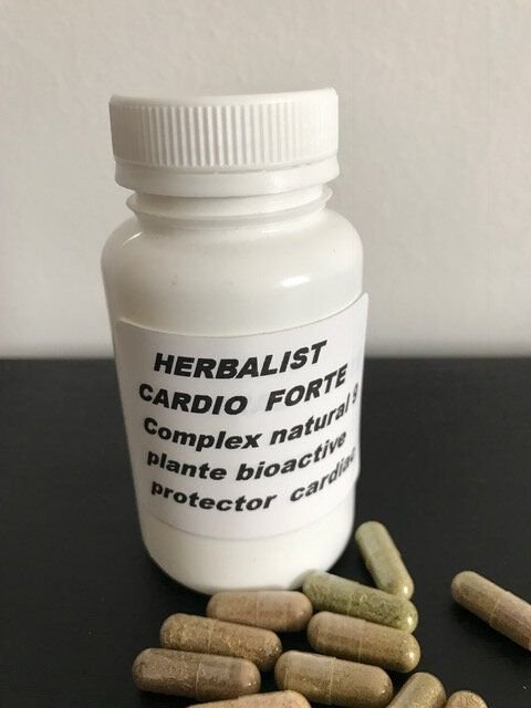 HERBALIST CARDIO FORTE  Complex natural din 9 plante bioactive ,protector cardiac
