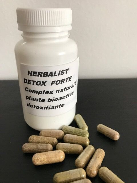HERBALIST DETOX FORTE  Complex natural din 9 plante bioactive pentru detoxifierea organismului