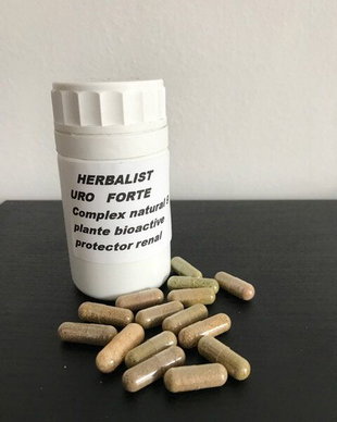 HERBALIST URO FORTE  Complex natural 9 plante bioactive protector renal