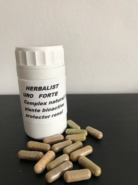 HERBALIST URO FORTE  Complex natural 9 plante bioactive protector renal
