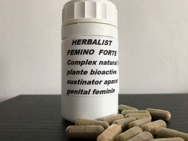 HERBALIST FEMINO FORTE  Complex natural 9 plante bioactive pentru sustinerea aparatului genital feminin