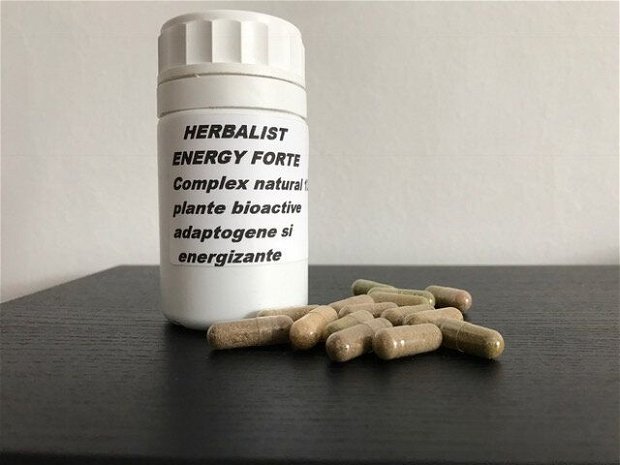 HERBALIST ENERGY FORTE  Complex natural 13 plante energizante, adaptogene, regenerante
