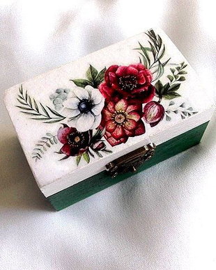 Cutie din lemn decorata 38723