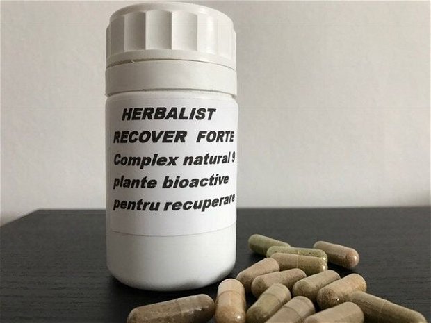 HERBALIST RECOVER FORTE  Complex natural din 9 plante bioactive  pentru recuperare