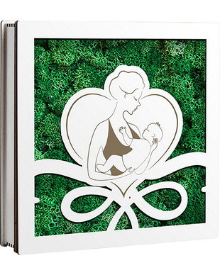 Caseta decorativa cu licheni, DekoLaser, CDL1005L