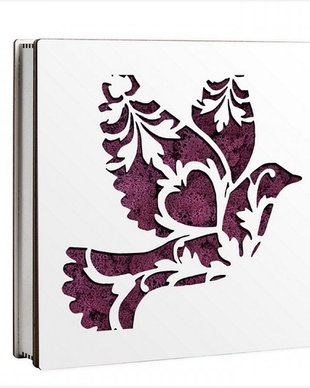 Caseta decorativa cu licheni, Porumbel, DekoLaser, CDL1024L