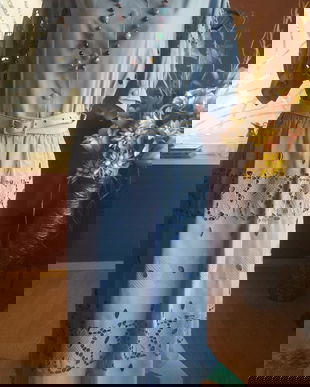 SPLENDIDA ROCHIE VINTAGE HANDMADE BRODATA MANUAL CU BRODERIE SPARTA MODEL RICHELIEU