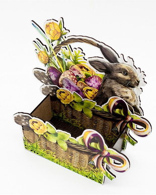 SET 3 CUTII DECORATIVE DIN LEMN - CD1086