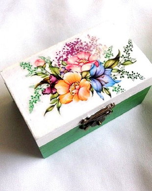 Cutie din lemn decorata 38727