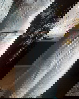 FUSTA  RENE DERHY  CU BRODERIE MANUALA APLICATA MARIME S