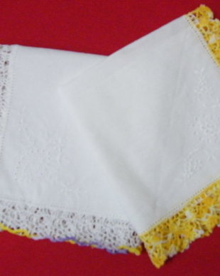Set 2 batiste cu dantela