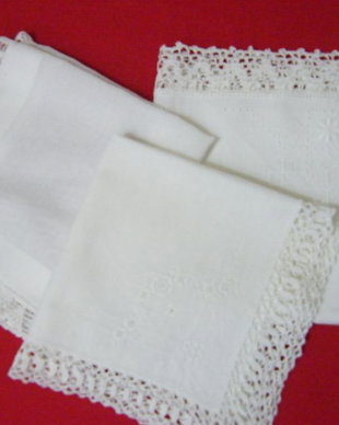 Set 3 batiste cu dantela