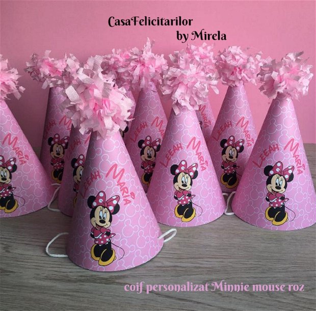 Coif petrecere Minnie mouse personalizat
