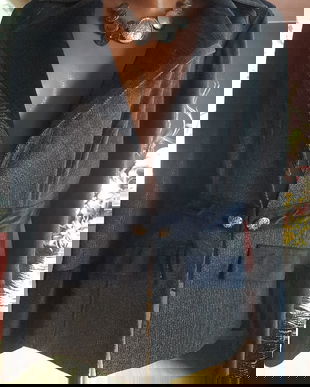 SACOU COMBINATIE CATIFEA  ,NASTURI ARGINTII,MODEL DEOSEBIT MARIME 42