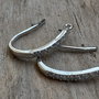 Tortite argint rodiat cu zirconii, 18 mm (1 pereche)