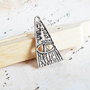 Pandantiv triunghiular copac stilizat 30x16mm  SALAK-T 145