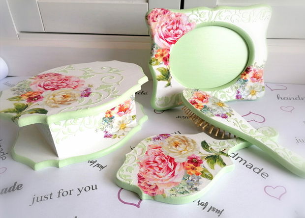 Set Green & Flower