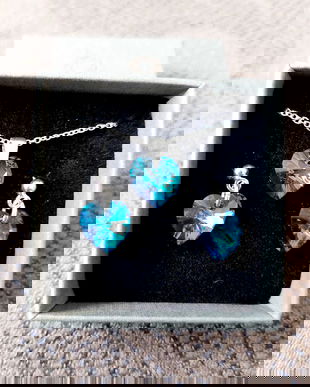 Set argint cristale Swarovsky